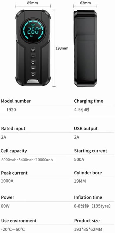 The Saver – Car Jump Starter, Tire Inflator, Emergency Light & Power Bank