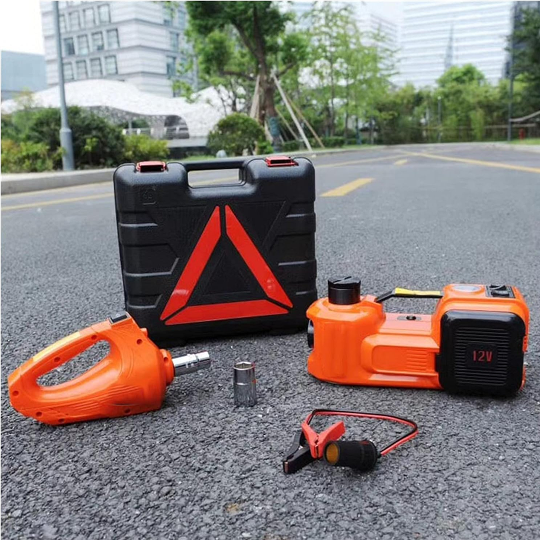 Car Jack with Built-in Tire Inflator