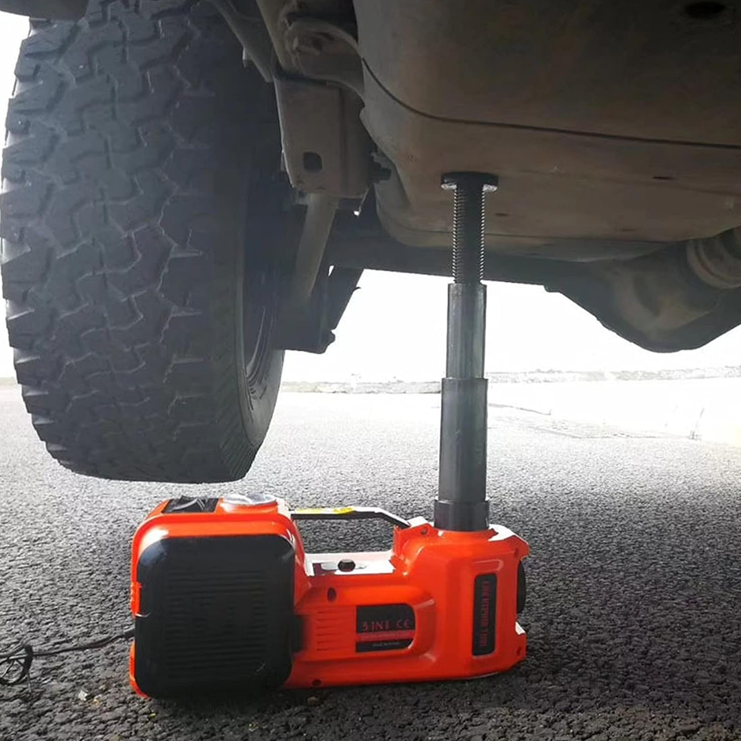 Car Jack with Built-in Tire Inflator